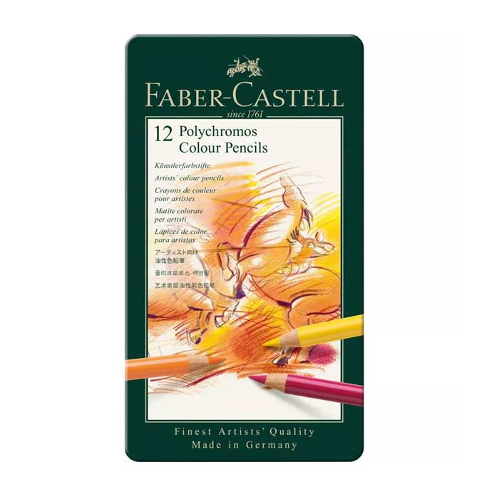 Faber castell caja verde polychr lapiceros 12 coloresFABER CASTELL —  Centroartesano