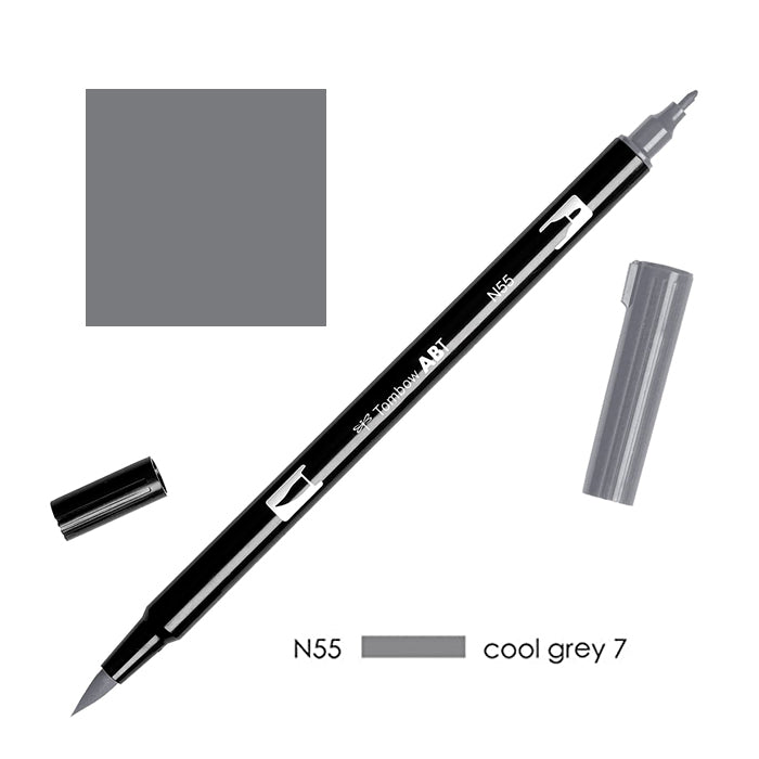 Rotulador ABT Dual Brush Pen Tombow Escala de Grises