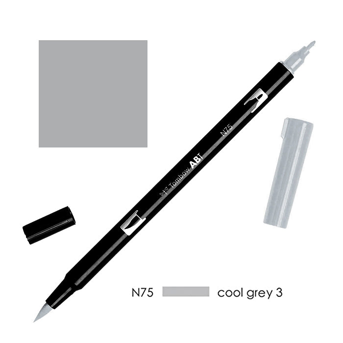 Rotulador ABT Dual Brush Pen Tombow Escala de Grises