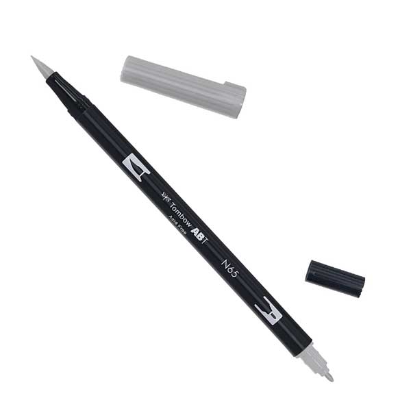 Set de 12 Dual Brush Pens Tombow Grey Colours