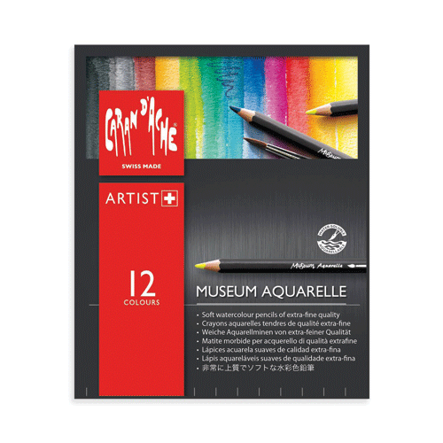 Caja 12 Lápices de Colores Acuarelables Museum Aquarelle