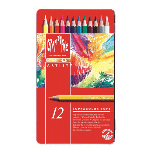 Caja 12 Lápices de Colores Acuarelables Supracolor