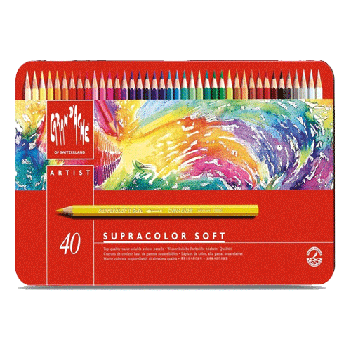 Caja 40 Lápices de Colores Acuarelables Supracolor